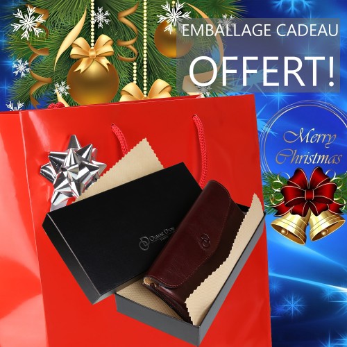Etui porte Clés / Cartes 3 EN 1 porte-clés/porte-monneie. portefeuille cuir noir TK150 Idée cadeau homme femme