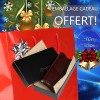 Etui porte Clés / Cartes 3 EN 1 porte-clés/porte-monneie. portefeuille cuir noir TK150 Idée cadeau homme femme