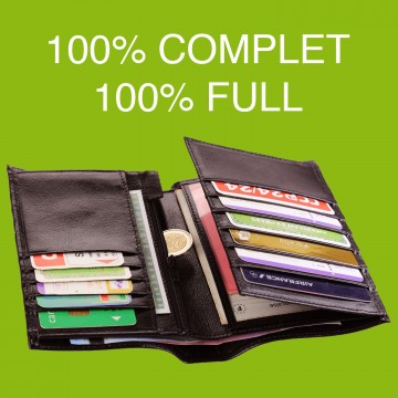PACK Cadeau Portefeuille homme cuir marron + porte-clés + emballage TK, Noël Anniversaire 