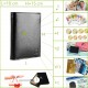 PACK Cadeau Portefeuille homme cuir marron + porte-clés + emballage TK, Noël Anniversaire 