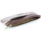 2 EN 1 Porte-monnaie/porte-clés 100% cuir TK074 MARRON Achat/cadeau utile