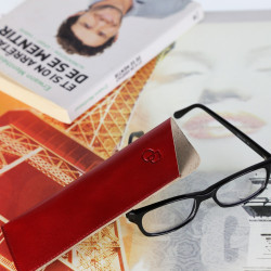 Pack Cadeau Noel "CLASIK n°1" 100% CUIR, étui à lunettes + lunettes + accessoires + emballage