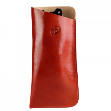 PACK Etui Lunette Soleil "CLASSIC-LS" CUIR, étui à lunettes de soleil, étui cuir véritable 17 x 8,5 cm + Accessoires