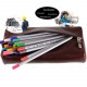 Grande trousse en cuir, organisateur, crayons stylos "ARCHI" 100% CUIR 21 x 11 cm -Trousses Scolaires, Etudiants, Dessinateurs
