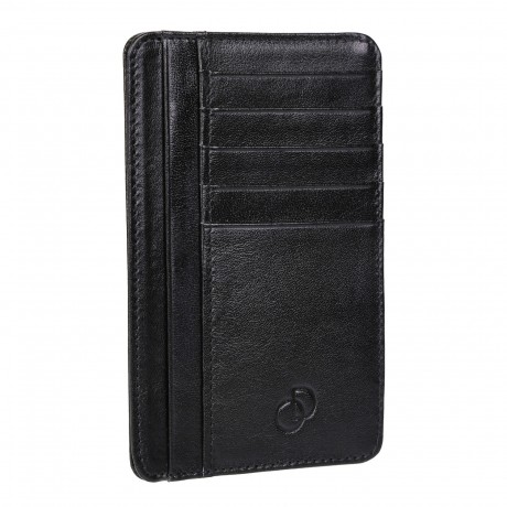 Portefeuille "SLIMI1" type étui cuir véritable TRAVEL-CITY 14x9 cm