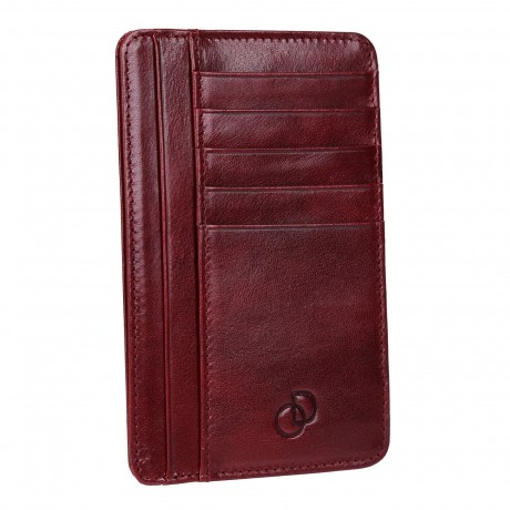 Portefeuille "SLIMI1" type étui cuir véritable TRAVEL-CITY 14x9 cm