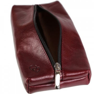 Grande trousse en cuir, organisateur, crayons stylos "ARCHI" 100% CUIR 21 x 11 cm -Trousses Scolaires, Etudiants, Dessinateurs