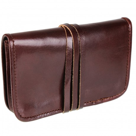 Pochette blague à tabac "TABACO" 100% CUIR, sac étui à tabac Cuir Véritable 15,5 x 10 cm - Produit haute qualité
