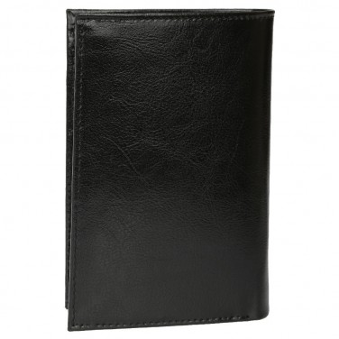 Portefeuille cuir noir TK243 / PACK cadeau Noël, une Fête, un Anniversaire