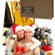 Coffret Cadeau / Portefeuille cuir beige TK263 / PACK Noël, une Fête, un Anniversaire