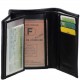 GRAND CLASSIQUE Portefeuille en cuir NOIR N1328 - Grand Portefeuille Homme PACK cadeau Noël. une fête. un anniversaire