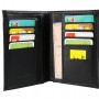 Portefeuille pas chers, simili noir N3057 format carte grise, avec porte-cles en cuir
