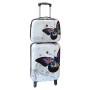 Valise cabine avec son Vanity rigide blanc AIC16820