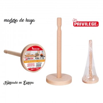 porte-rouleau de cuisine 13x32cm bois bois