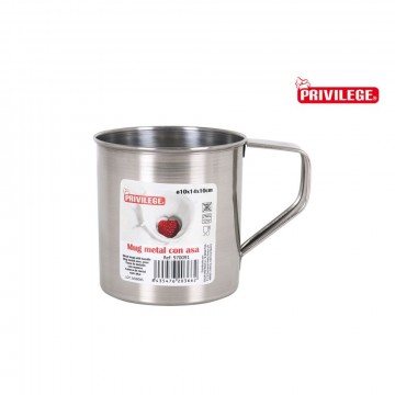 mug avec poignée en métal privilège 10cm