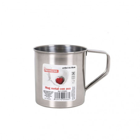 mug avec poignée en métal privilège 10cm