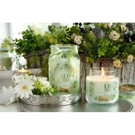Bougies "POT ANNUEL"Lot 2 PCS Bougies parfumées  VERT JASMINE