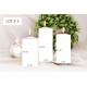 Bougies "ANGELS" Lot de 3 PCS Bougies décoratives écru