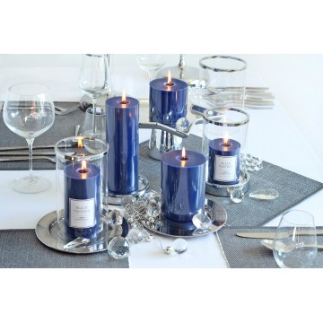 Bougies GLASS SCENTED CANDLE"Lot5 PCS Bougies parfumées BLUE