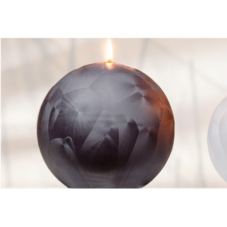 Bougie Ronde "SENSE" diamètre 10 cm GRIS