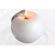 Bougie  POMME" diamètre 10 cm GRIS