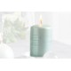 Bougie Cylindrique "ONYX" 10x7cm  VERT