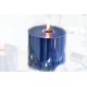 Bougie Cylindrique "GLASS SCENTED0 CANDLE" 8x7 cm BLEU