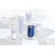 Bougie Cylindrique  "GLASS SCENTED0 CANDLE" 13x7 cm BLEU