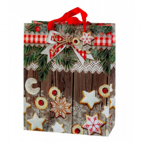 Sac de Noël "biscuits de Noël" 26x32x12cm Sac de Noël "biscuits de Noël" 26x32x12cm