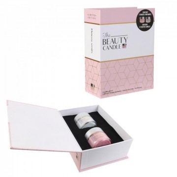 bougie parfumee pot x2 coffret beauty candle