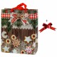 Sac de Noël "biscuits de Noël" 26x32x12cm