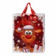 Sac cadeau de Noël "renne drôle" 26x32