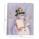 Sac cadeau avec bonhomme de neige 18x10,2x23cm, 2