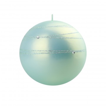 Bougie Ronde "ONYX" diamètre 12 cm VERT