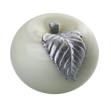 Bougie  POMME" diamètre 10 cm GRIS