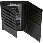 BEST-SELLER TK01 - Portefeuille cuir noir / Portefeuille homme / 15x11