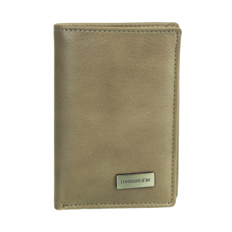 Petite Maroquinerie - Portefeuille/Porte-cartes en cuir N1284 FUSHIA