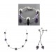 Collier chaine Argent 925 Cristaux violet N634