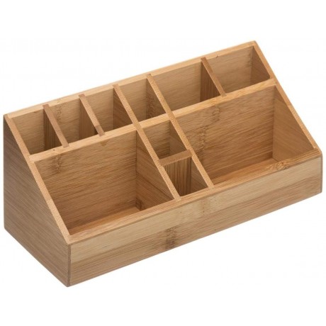 Organiseur en bambou naturel 23 x 9 cm