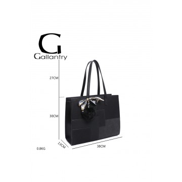 Sac à main femme   + Cadeau surprise, Sac Cabas Femmes PU Cuir ECO Grand Sac a Main Travail Cours Lycee Bandouliere