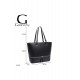 Sac à main femme   + Cadeau surprise, Sac Cabas Femmes PU Cuir ECO Grand Sac a Main Travail Cours Lycee Bandouliere