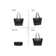 Sac à main femme   + Cadeau surprise, Sac Cabas Femmes PU Cuir ECO Grand Sac a Main Travail Cours Lycee Bandouliere