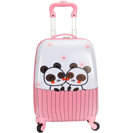 Valise enfant/fille ROSE LOVE PARIS 2031 ABS 50CM
