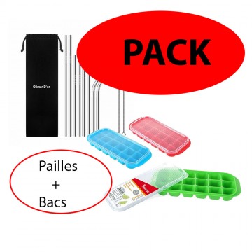 Lot 10 pailles en Acier Inoxydable, pailles métalliques réutilisables avec 2 pinceaux de Nettoyage pour Cocktails et Boissons