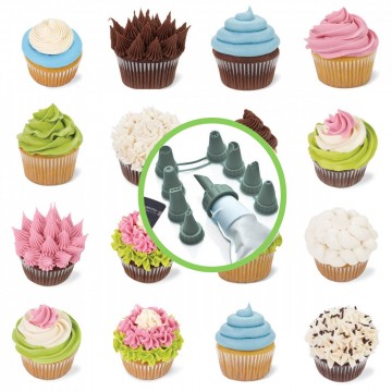 sac à pâtisserie avec 8 accessoires qlux