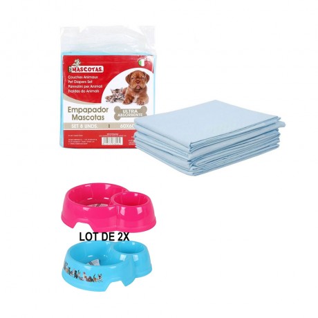 mangeoire double pet deco 750ml mct pet mangeoire double pet deco 750ml mct pet