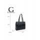 Sac à main femme   + Cadeau surprise, Sac Cabas Femmes PU Cuir ECO Grand Sac a Main Travail Cours Lycee Bandouliere