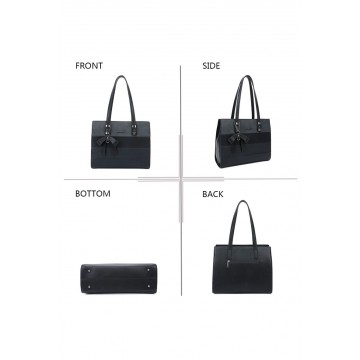 Sac à main femme   + Cadeau surprise, Sac Cabas Femmes PU Cuir ECO Grand Sac a Main Travail Cours Lycee Bandouliere