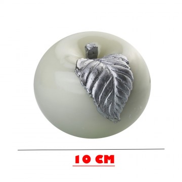 Bougie  POMME" diamètre 10 cm GRIS