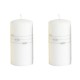 Bougie  " KOLIA" 10x7 cm Bougie décoratives BLANC